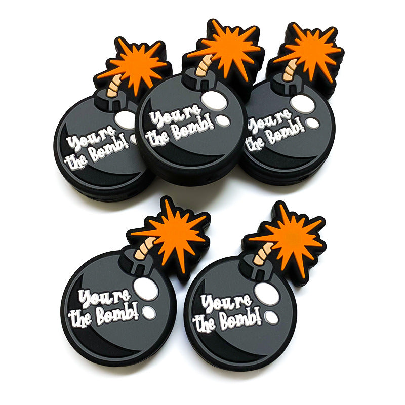 Wholesale 10pcs Simulation bomb silicone beads